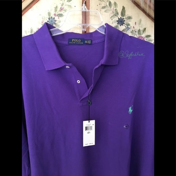 NWT Ralph Lauren Purple Polo Shirt 4XL - Picture 5 of 6